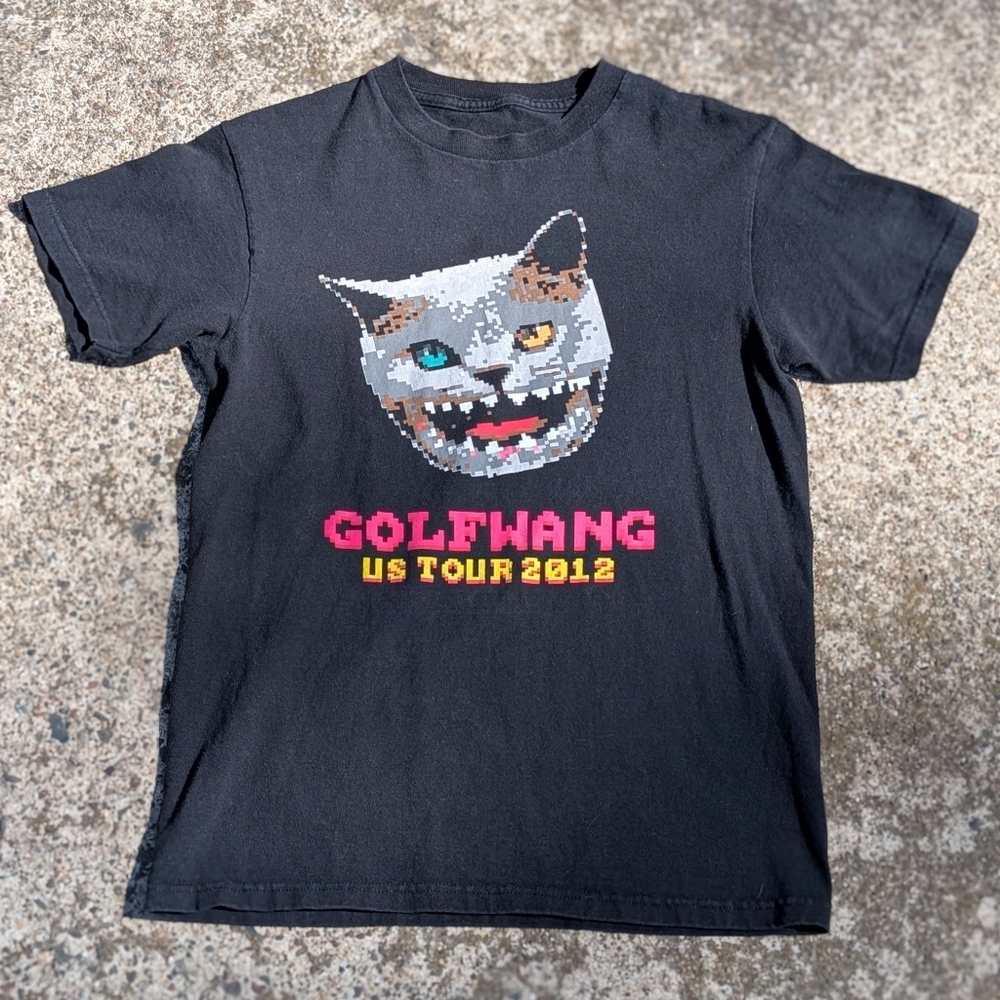 GOLFWANG US Tour 2012 Tron Cat T-shirt Size Small Rare Tyler The Creator OFWGKTA